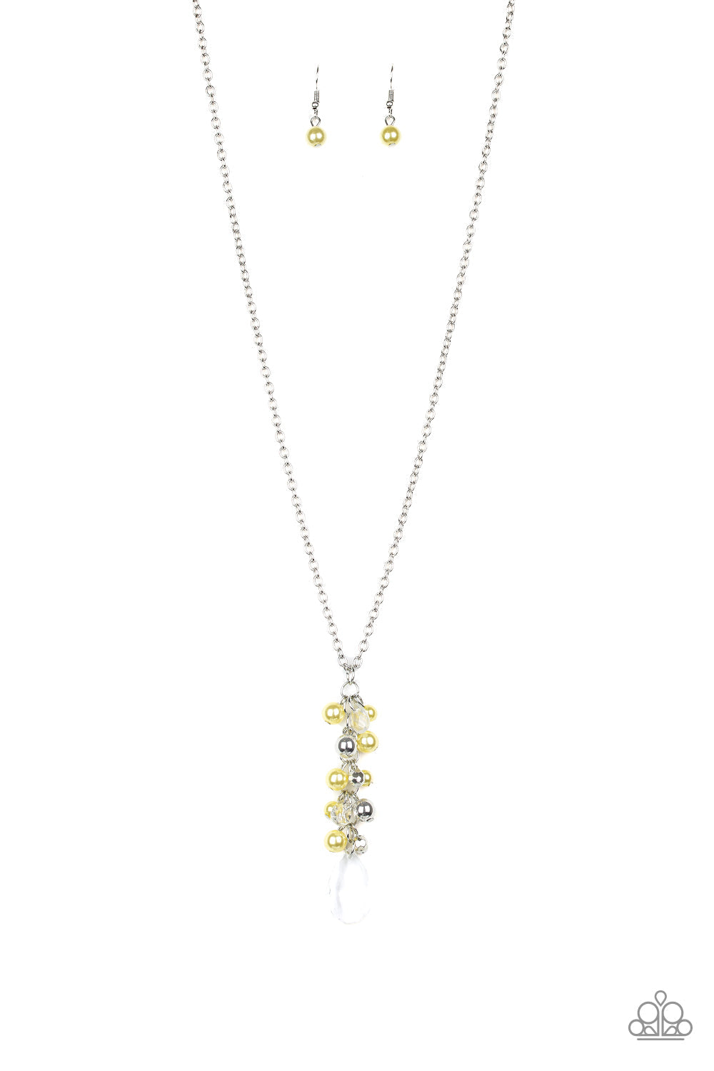 Paparazzi Necklace - Teardrop Serenity - Yellow (#1761)