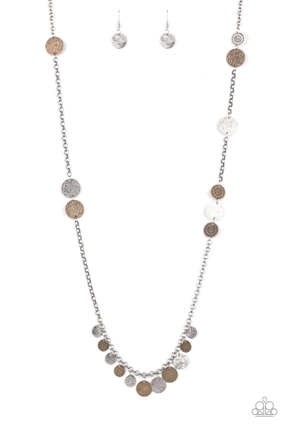 Trailblazing Trinket - Multi Paparazzi Necklace (PZ-1199)