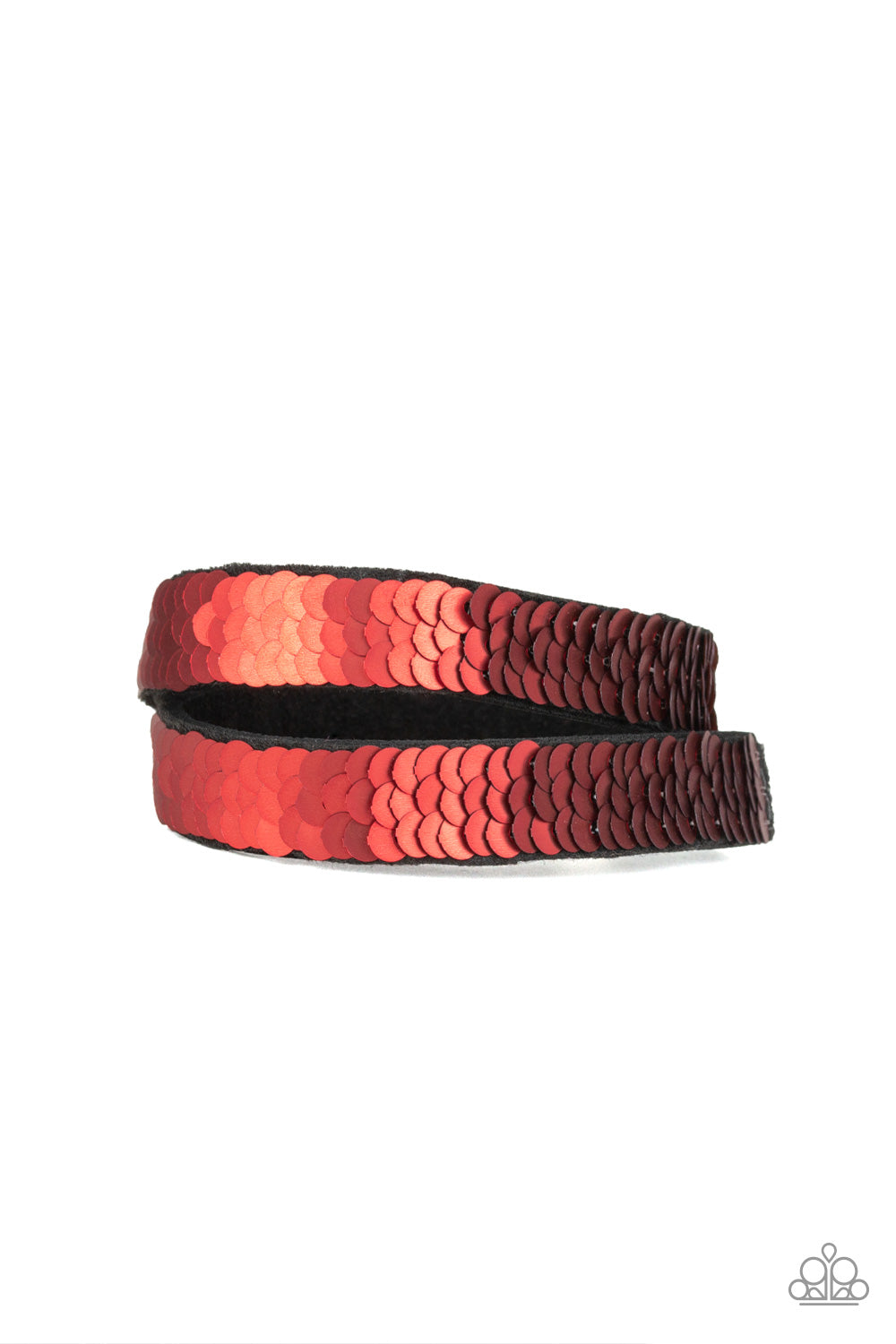 Under The SEQUINS - Brown Paparazzi Wrap Bracelet (DW102)