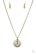 Upper East Side - Brass Paparazzi Necklace (#2265)