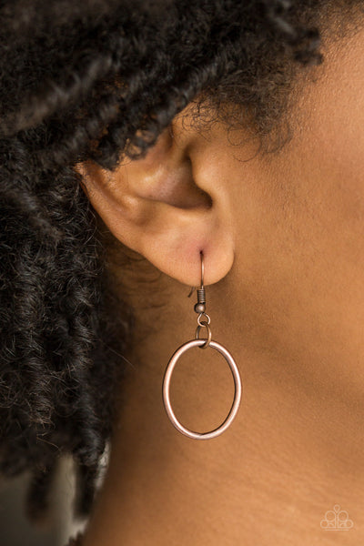 Urban Orbit - Copper Paparazzi Necklace (#1731)