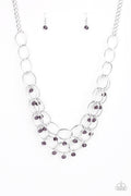Yacht Tour - Purple Paparazzi Necklace