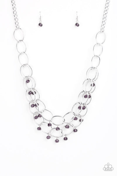 Yacht Tour - Purple Paparazzi Necklace