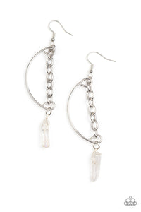 Yin to My Yang - White Paparazzi Earrings (#4343)