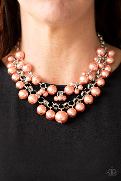 Paparazzi Necklace - BALLROOM Service - Orange (#769)