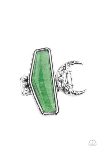 Cosmic Karma - Green Paparazzi Ring