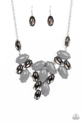 Date Night Nouveau - Silver Paparazzi Necklace (#4702)