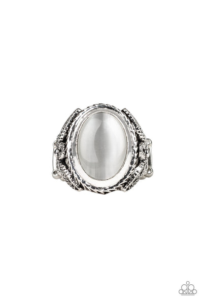 Deep Freeze - White-Paparazzi Ring