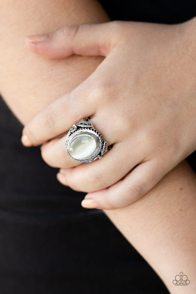 Deep Freeze - White-Paparazzi Ring