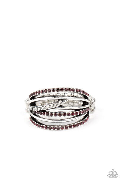 Get a Move on! - Purple Paparazzi Ring