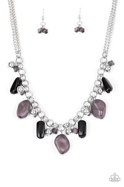 Grand Canyon Grotto - Black Paparazzi Necklace (#2662)