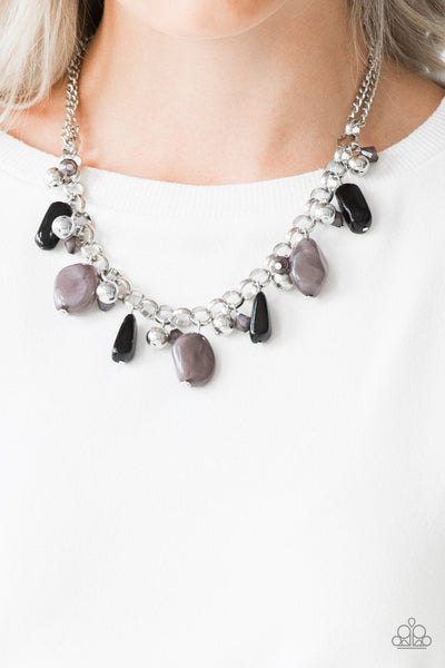 Grand Canyon Grotto - Black Paparazzi Necklace (#2662)