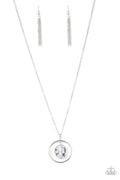 Hands-Down Dazzling - Silver Paparazzi Necklace (#3321)