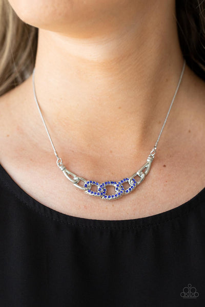 KNOT In Love - Blue Paparazzi Necklace