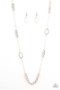 Paparazzi Necklace - Metro Minimalist - Rose Gold (#233)