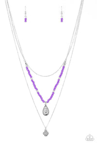 Mild Wild - Purple Paparazzi Necklace