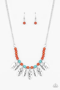 Neutral TERRA-tory - Brown-Paparazzi Necklace (#618)