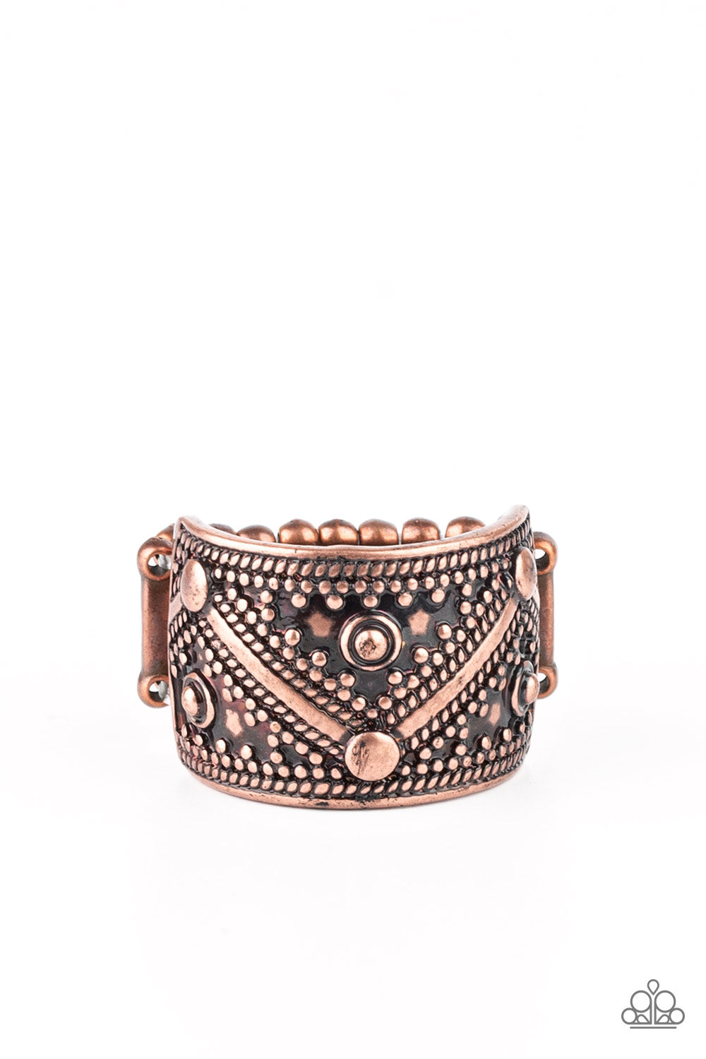 Primal Patterns - Copper Paparazzi Ring
