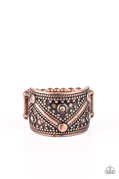 Primal Patterns - Copper Paparazzi Ring
