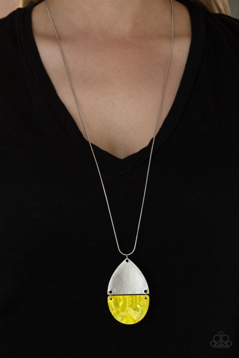 Rainbow Shores - Yellow Paparazzi Necklace
