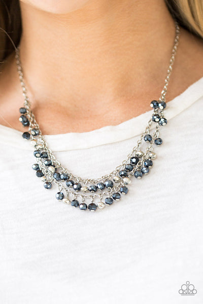Paparazzi Necklace - So In Season - Blue (PZ-042)