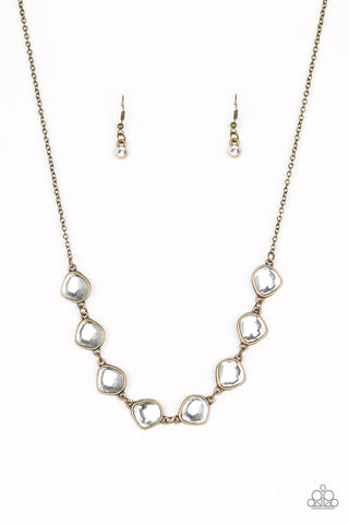 Paparazzi Short Necklace - The Imperfectionist - Brass (PZ-414)
