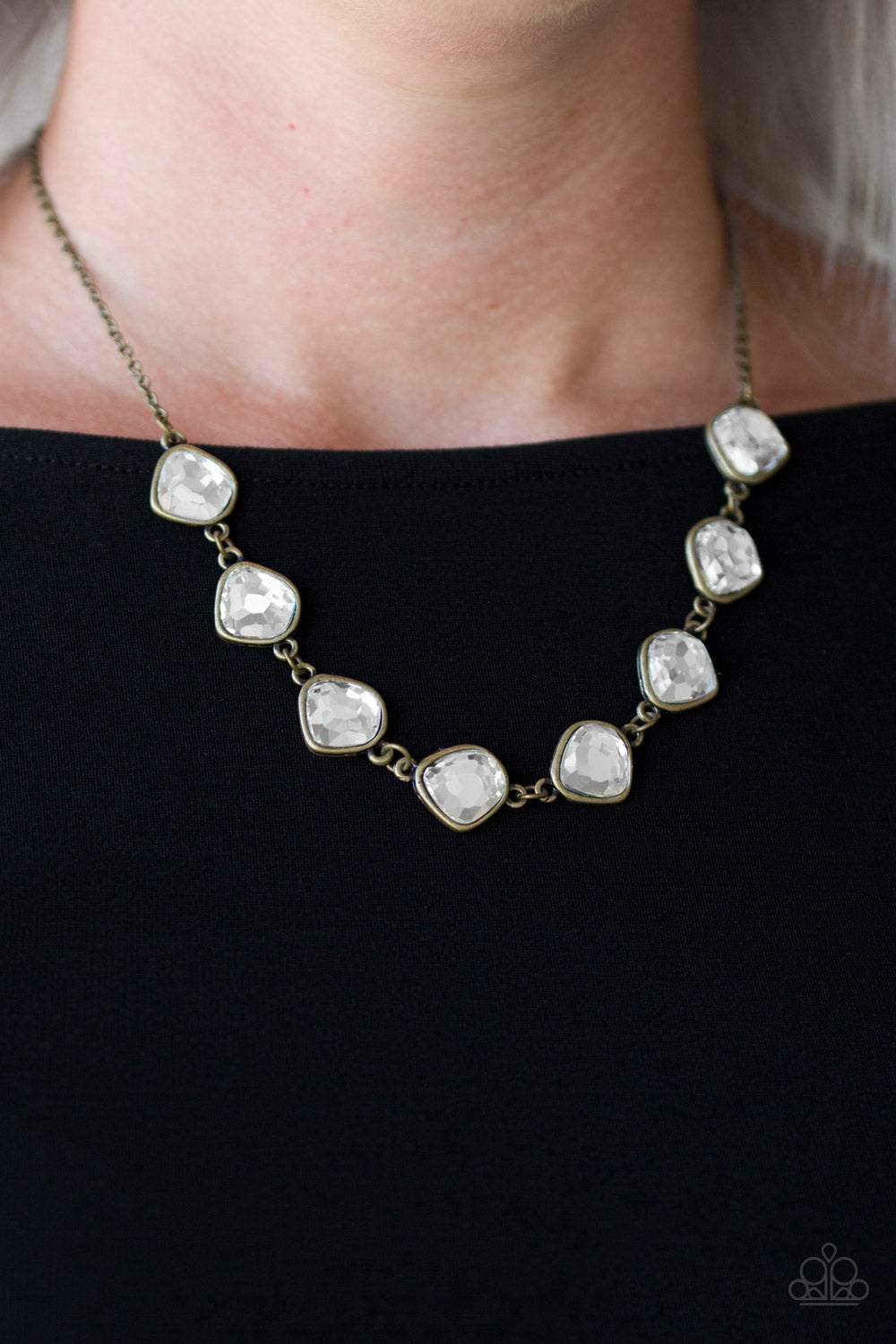 Paparazzi Short Necklace - The Imperfectionist - Brass (PZ-414)