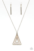 TRI Harder - Brass Paparazzi Necklace (#1741)