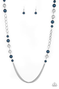 Uptown Talker - Blue Paparazzi Necklace