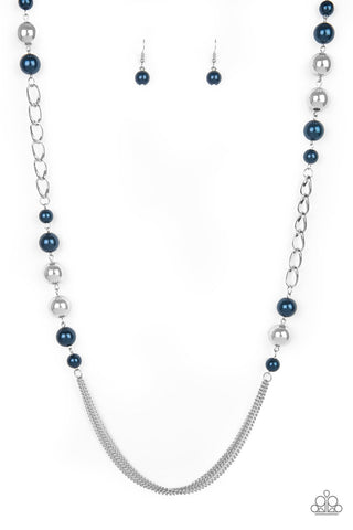 Uptown Talker - Blue Paparazzi Necklace