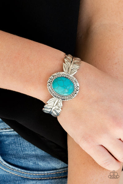 Western Wings - Blue Paparazzi Cuff Bracelet