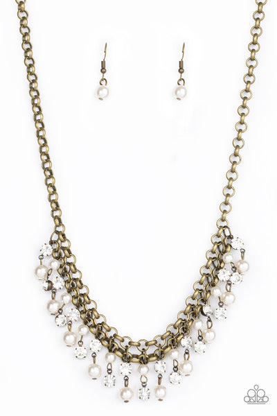 Paparazzi Necklace - You May Kiss the Bride - Brass (#1459)