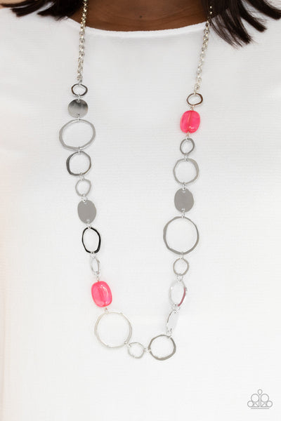 Colorful Combo - Pink Paparazzi Necklace
