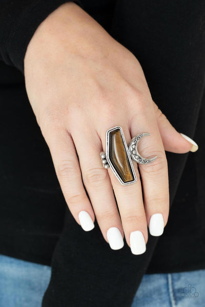 Cosmic Karma - Brown Paparazzi Ring (P59)