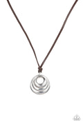 Paparazzi Urban Necklace - Desert Spiral - Silver (#514)