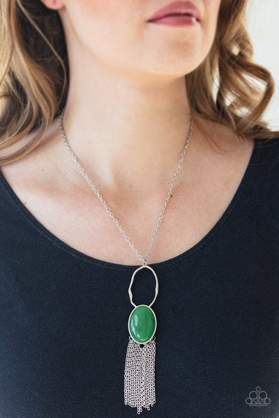 Dewy Desert - Green Paparazzi Necklace