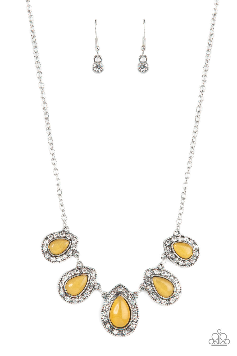 Everlasting Enchantment - Yellow Paparazzi Necklace (#4785)