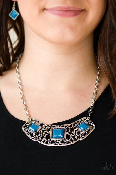 Feeling Inde-PENDANT - Blue Paparazzi Necklace