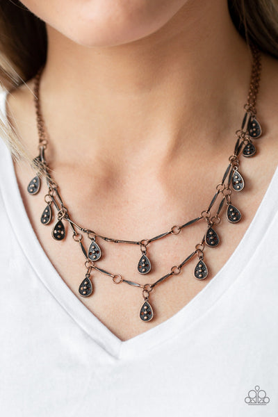 Galapagos Gypsy - Copper Paparazzi Necklace