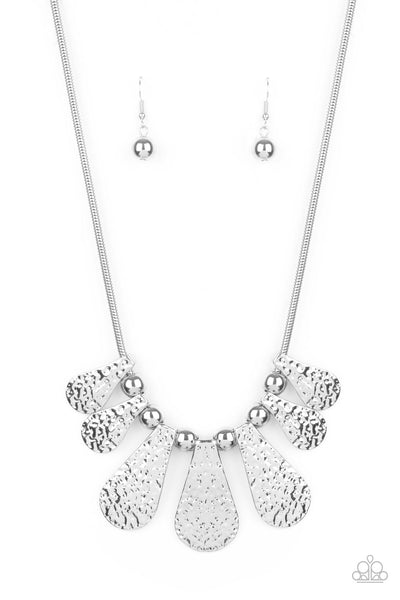 Gallery Goddess - Silver Paparazzi Necklace (#2661)