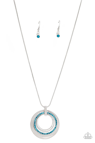 Gather Around Gorgeous - Blue Paparazzi Necklace