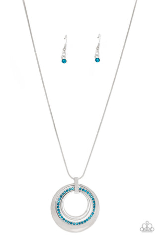 Gather Around Gorgeous - Blue Paparazzi Necklace