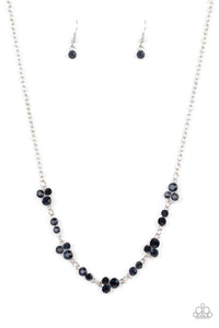 Gorgeously Glistening - Blue Paparazzi Necklace (PZ-130)
