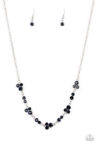 Gorgeously Glistening - Blue Paparazzi Necklace (PZ-130)
