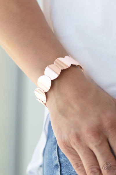 Industrial Influencer - Rose Gold Paparazzi Bracelet (#1984)