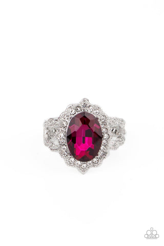 Oval Office Opulence - Pink Paparazzi Ring (R148)