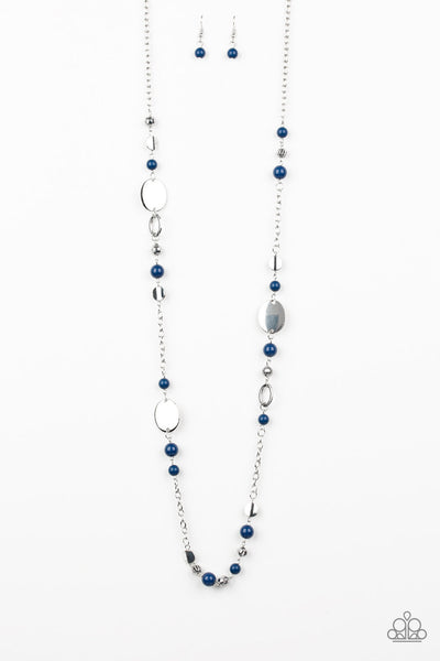 Paparazzi Long Necklace - Serenely Springtime - Blue (#025)