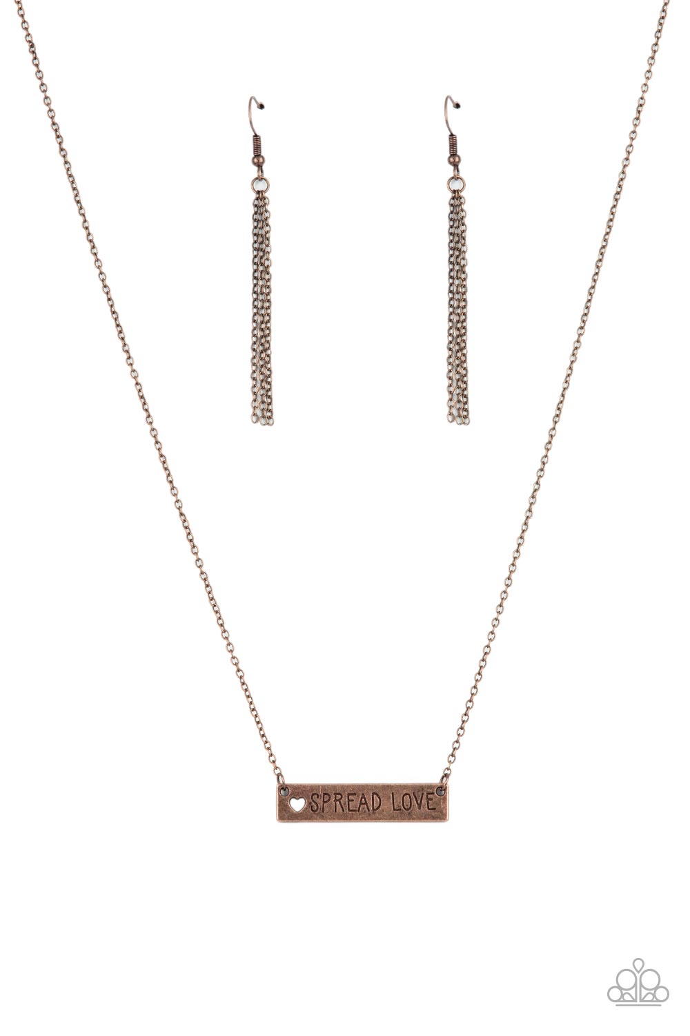 Spread Love - Copper Paparazzi Necklace (#4159)