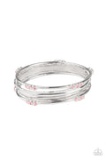 Stackable Sparkle - Pink Paparazzi Bracelet