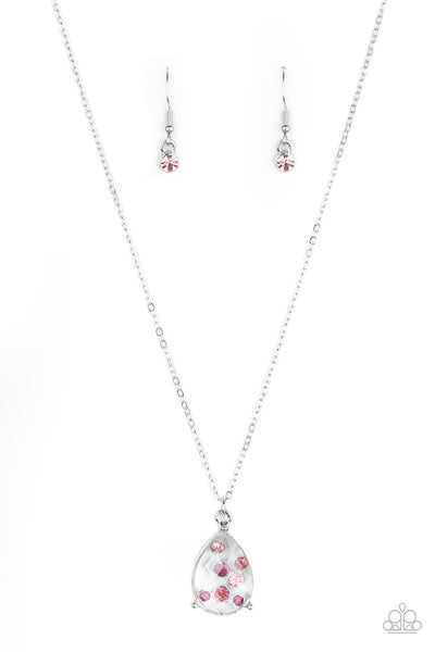 Stormy Shimmer - Pink Paparazzi Necklace
